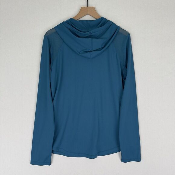 Z By Zella Pullover Top Womens XL Blue Athletic Mesh Breathable Stretch Workout - Picture 12 of 13